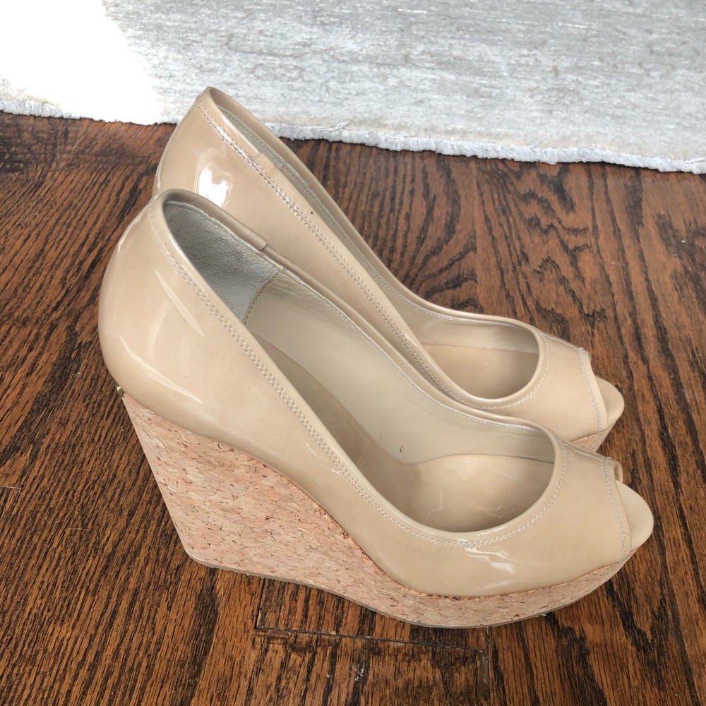 Authentic Jimmy Choo Cork Wedges - Picture 3 of 4